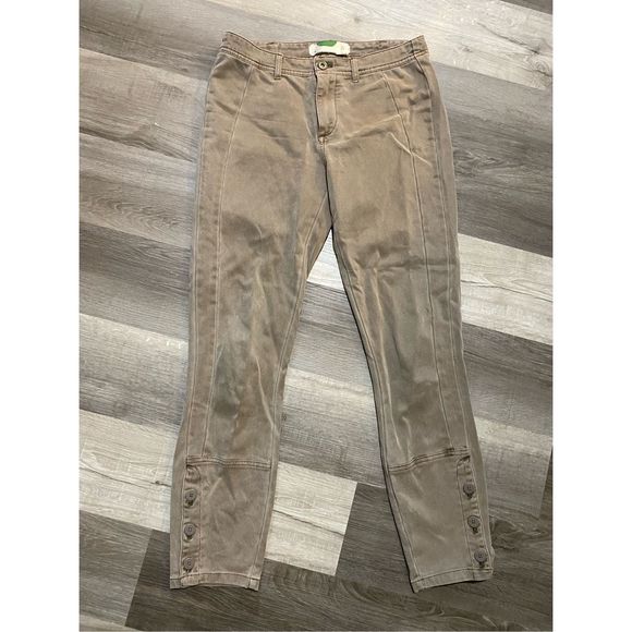By Anthropologie Ona Skinny Leg Utility Pants Button Ankle, Sz 27 / 4, MP $108 - Picture 4 of 15